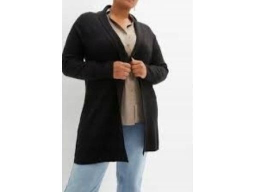 B.P.C czarny długi sweter bez zapięcia 40/42.