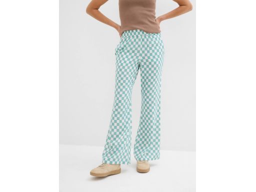 B.P.C spodnie Marlena w kratę z wiskozy 38.