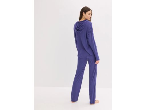 B.P.C niebieska bluzka wiskozowa z kapturem ^48/50