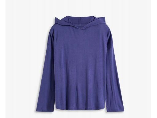 B.P.C niebieska bluzka wiskozowa z kapturem ^48/50