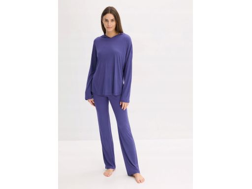 B.P.C niebieska bluzka wiskozowa z kapturem ^48/50