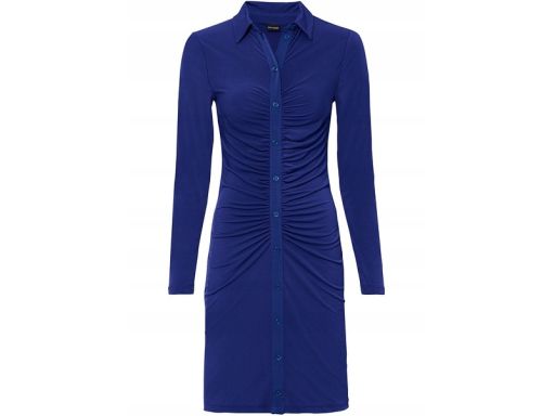 B.P.C sukienka chabrowa z marszczeniem ^48/50