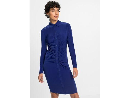 B.P.C sukienka chabrowa z marszczeniem ^48/50