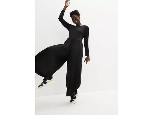 B.P.C kombinezon czarny luźny z wiskozy 52/54.