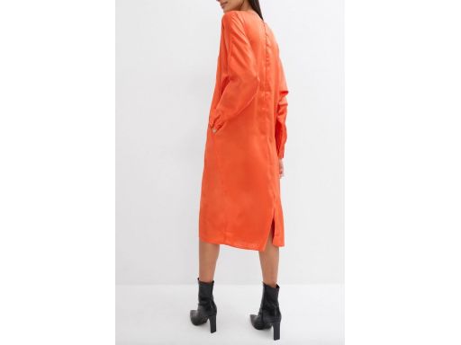 B.P.C sukienka satynowa pomarańczowa prosta ^40
