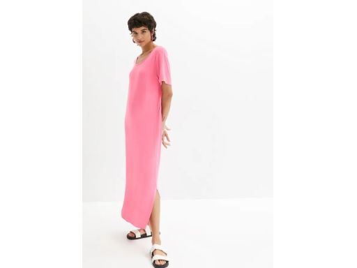 B.P.C sukienka shirtowa długa różowa 44/46.