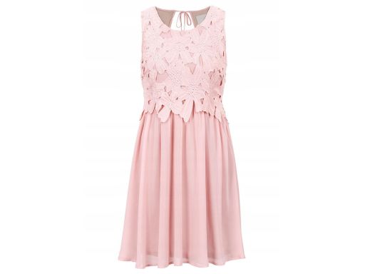 B.P.C różowa sukienka z koronką 40.