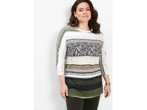 B.P.C bluzka we wzory długi rękaw bawełna r.36/38