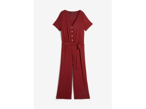 B.P.C kombinezon bordowy dżersejowy z wiązaniem ^56/58
