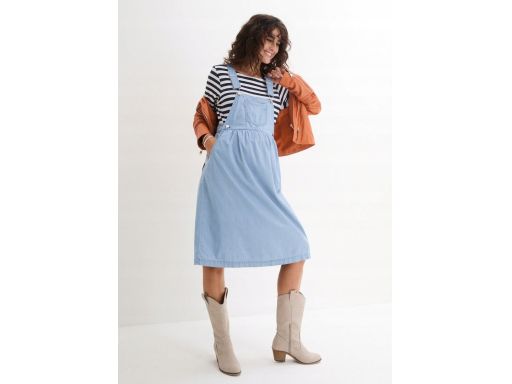 B.P.C sukienka ciążowa ogrodniczka jeansowa 38.