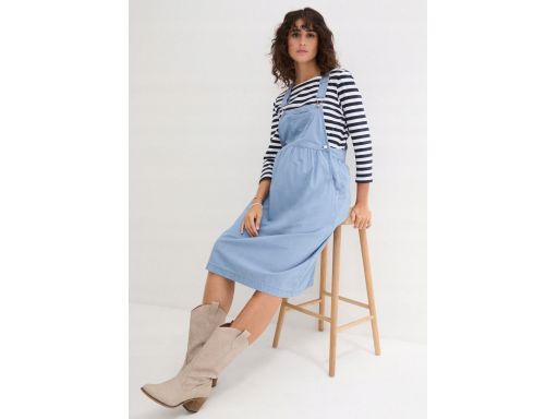 B.P.C sukienka ciążowa ogrodniczka jeansowa 38.