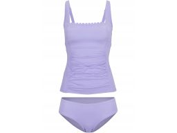 B.P.C tankini liliowe marszczenia r.48