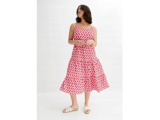 B.P.C sukienka midi z lekkiej krepy kolorowa ^40/42