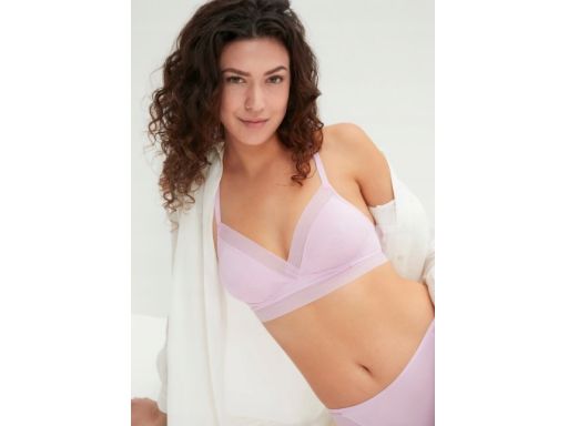 B.P.C biustonosz bralette fioletowo-różowy r.36/38