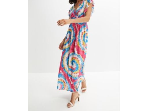 B.P.C długa sukienka maxi w kolorowe wzory r.36/38