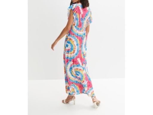 B.P.C długa sukienka maxi w kolorowe wzory r.36/38