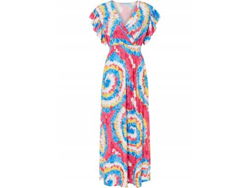 B.P.C długa sukienka maxi w kolorowe wzory r.36/38