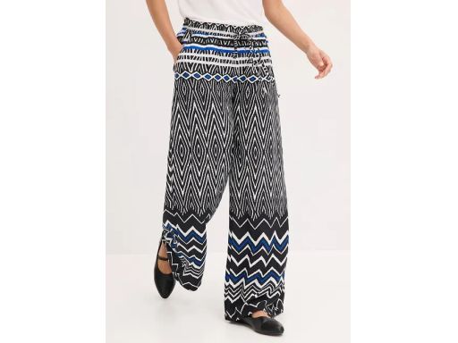 B.P.C spodnie szeroka nogawka wzory r.54