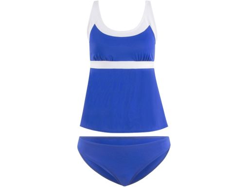 B.P.C tankini krótkie niebiesko- białe r.54