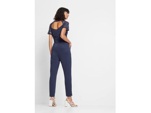 B.P.C kombinezon granatowy z koronką r.44/46