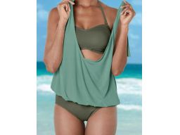 B.P.C bikini biustonosz i figi oliwkowe 50.