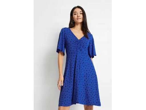 B.P.C sukienka niebieska we wzory dżersejowa r.40/42