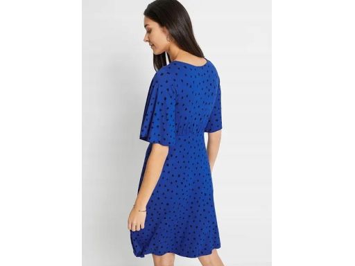 B.P.C sukienka niebieska we wzory dżersejowa r.40/42