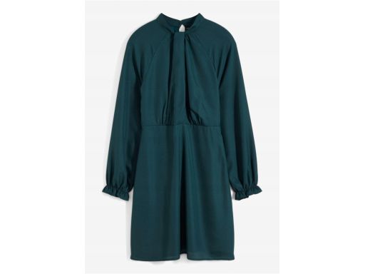 B.P.C sukienka ciemnozielona efektowna r.46