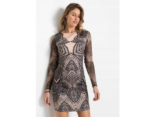 B.P.C sukienka we wzór koronkowy r.36/38