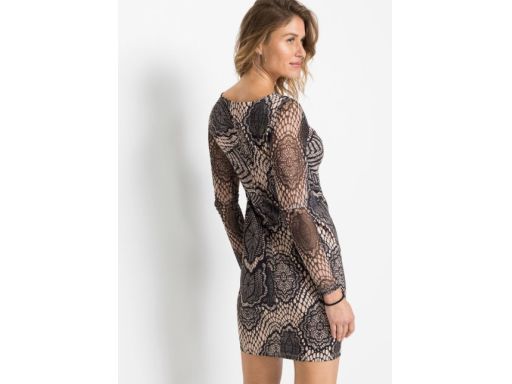 B.P.C sukienka we wzór koronkowy r.36/38