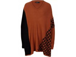 B.P.C sweterek dzianinowy we wzory oversize 40/42.