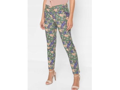 B.P.C. spodnie damskie w kwiaty 34.