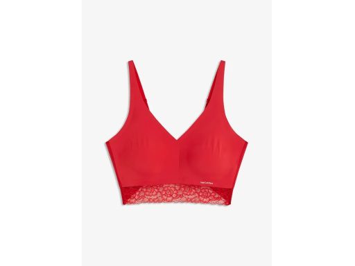 B.P.C. biustonosz bralette Feel Comfort czerwony z koronką ^36/38