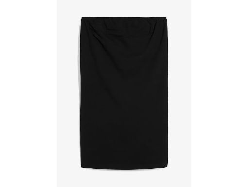 B.P.C bawełniana czarna spódnica z marszczeniem ^36/38