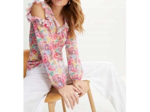 B.P.C siateczkowa bluzka z wycięciami na ramionach ^40/42