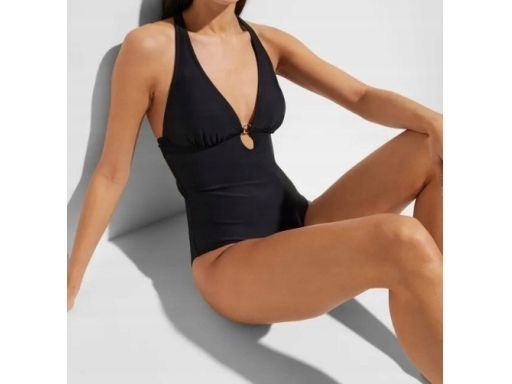 B.P.C kostium kąpielowy czarny odkryte plecy r.42