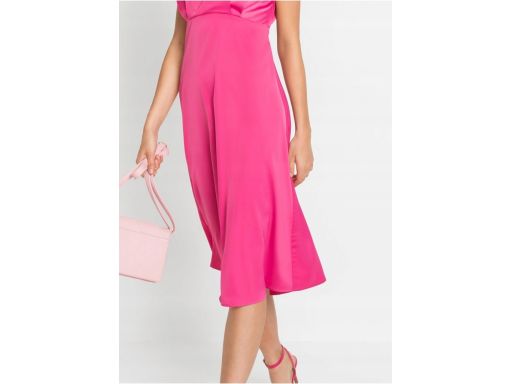 B.P.C sukienka satynowa różowa midi 40.