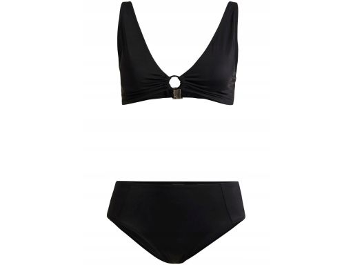 B.P.C bikini czarne trójkątne miseczki z figami ^46