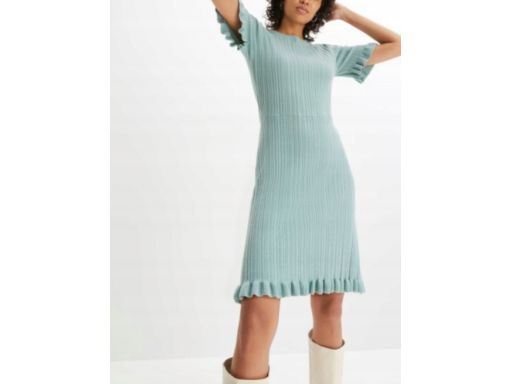 B.P.C sukienka dzianinowa z falbankami ^40/42