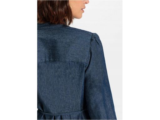 Sukienka koszulowa jeansowa ze stójką r.42