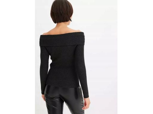 B.P.C bluzka dzianinowa antracytowa odkryte ramiona r.52/54