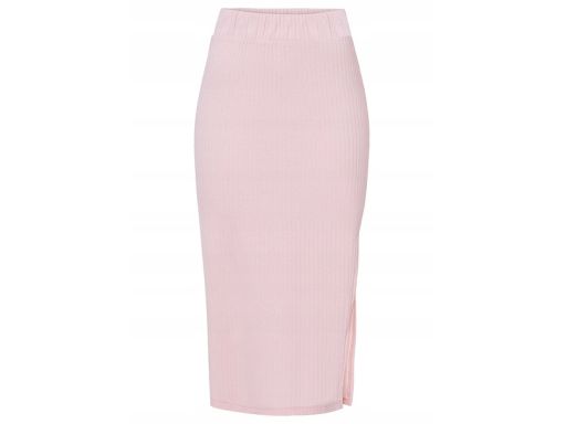 B.P.C spódnica prosta prążek różowa 32/34.
