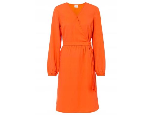 Sukienka kopertowa pomarańczowa ^44