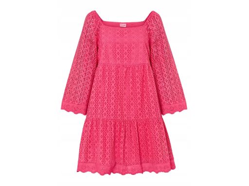 B.P.C koronkowa sukienka różowa r.46