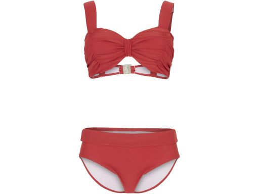 B.P.C bikini na fiszbinach usztywniane marszczenia ciekawy kolor ^48 (