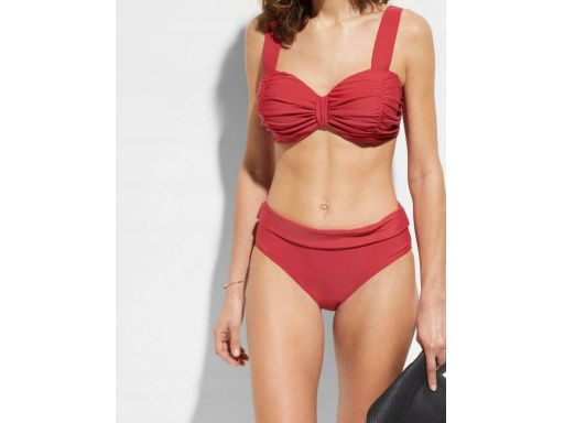 B.P.C bikini na fiszbinach usztywniane marszczenia ciekawy kolor ^48 (