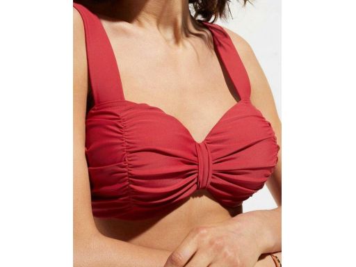 B.P.C bikini na fiszbinach usztywniane marszczenia ciekawy kolor ^48 (