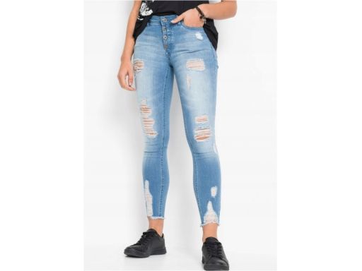 B.P.C jeansy damskie z dziurami modne 36.