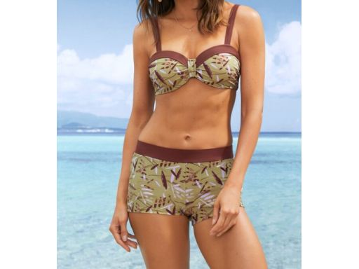 B.P.C bikini na fiszbinach z bokserkami 42 (80E).