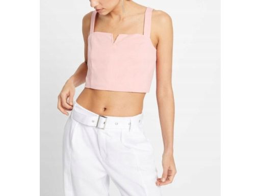 B.P.C krótki top gorsetowy różowy ^40